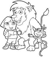 coloriage dora et ses amis